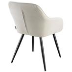 Eetkamerstoel Marilyn, koordlook, gestoffeerd - crème/zwart,, Huis en Inrichting, Stoelen, Verzenden, Nieuw