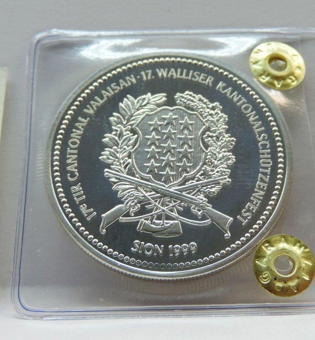 Zwitserland. 50 Francs 1999 Tiro federale, Sion (Zonder, Postzegels en Munten, Munten | Europa | Niet-Euromunten