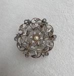 Broche - 18 karaat Zilver, Geel goud Diamant (Natuurlijk) -