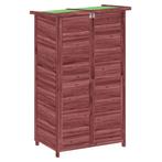Tuinschuur 83x57x140 cm massief grenenhout mokkakleurig, Verzenden, Nieuw