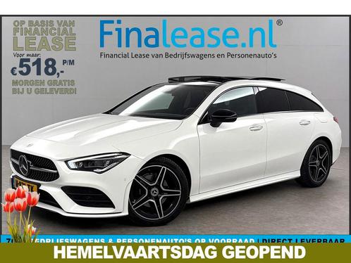 Mercedes-Benz CLA-Klasse 180 AMG Pano Sfeerverl LED €518pm, Auto's, Mercedes-Benz, Lease, Automaat, Stationwagon, Benzine, Wit