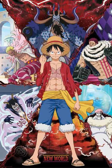 Poster One Piece Luffy vs New World 91,5x61cm beschikbaar voor biedingen