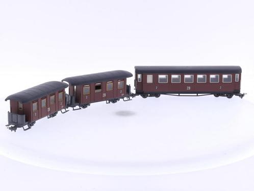 Schaal H0e Liliput 714 & 715 set van 3 personenrijtuigen..., Hobby en Vrije tijd, Modeltreinen | H0, Gelijkstroom, Analoog, Gebruikt