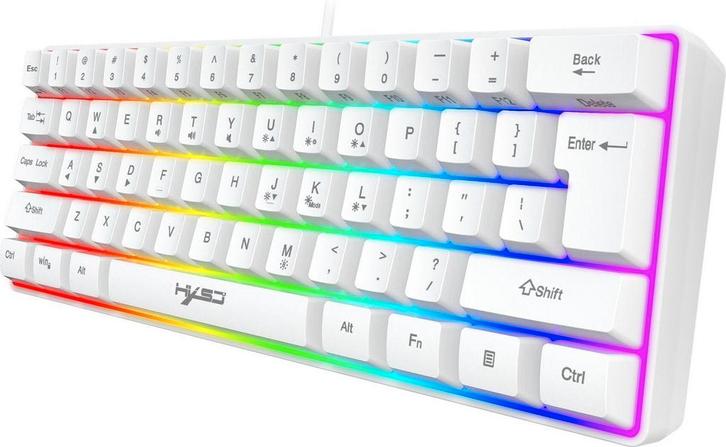2dekans | HXSJ V700 RGB Membraan bedrade gaming toetsenbord, Computers en Software, Toetsenborden, Zo goed als nieuw, Ophalen of Verzenden