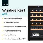 2dekans | MOA Wijnkoelkast – Met Houten Planken &, Witgoed en Apparatuur, Koelkasten en IJskasten, Ophalen of Verzenden, Zo goed als nieuw