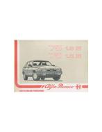 1989 ALFA ROMEO 75 1.6 IE & 1.8 IE INSTRUCTIEBOEKJE, Auto diversen, Handleidingen en Instructieboekjes