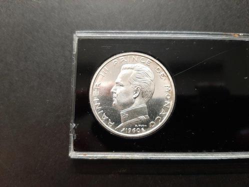 Monaco. 1 Franc & 5 Francs 1960 Rainier III. Coffret de 2, Postzegels en Munten, Munten | Europa | Euromunten