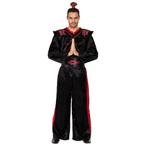 Ninja Kostuum Zwart Rood Heren, Verzenden, Nieuw