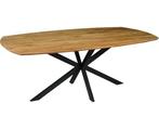 Eettafel Nevada Deens ovaal mangohout 160x90 cm - Naturel, Huis en Inrichting, Tafels | Eettafels, Ophalen of Verzenden, Nieuw