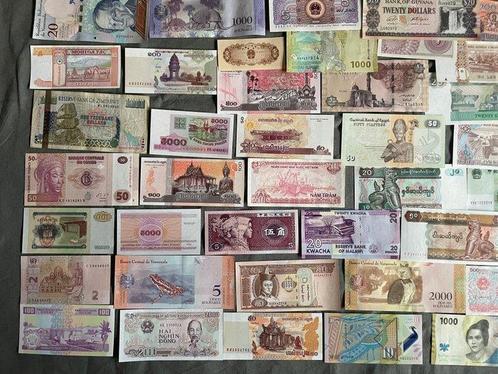Wereld. - 100 banknotes - including duplicates - various, Postzegels en Munten, Munten | Nederland