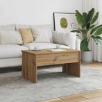 vidaXL Salontafel 80x50,5x41,5 cm bewerkt hout artisanaal, Verzenden, Nieuw, Overige houtsoorten, 50 tot 100 cm