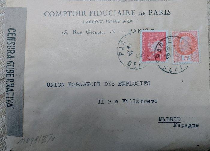 Spanje - Postkaarten uitgegeven en ontvangen in Madrid van, Postzegels en Munten, Postzegels | Europa | Spanje