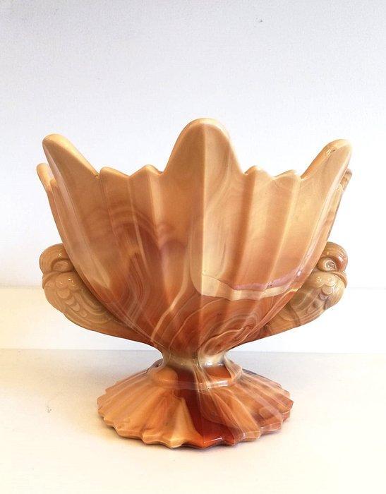 Abel Zagreb - Vaas - geperst glas - Vaas Art Deco, jaren ’30, Antiek en Kunst, Curiosa en Brocante