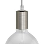 Lamphouder set | Titanium | Metaal | E27 fitting, Doe-het-zelf en Verbouw, Elektra en Kabels, Ophalen of Verzenden, Nieuw, Overige typen