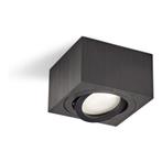 Opbouw spot armatuur zwart | Kantelbaar | vierkant | 50mm, Huis en Inrichting, Lampen | Spots, Nieuw, Ophalen of Verzenden
