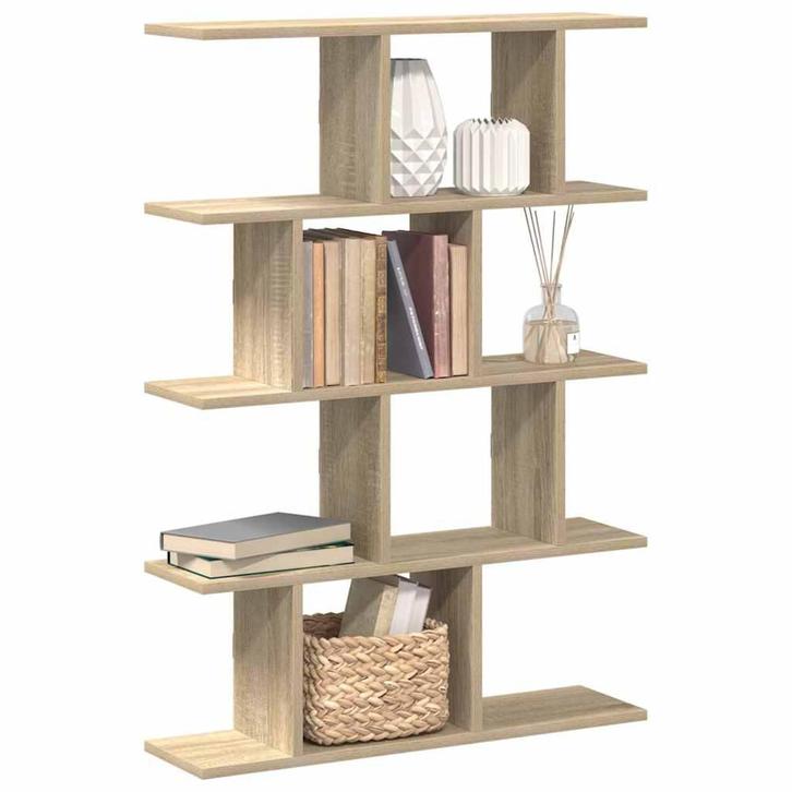 vidaXL Wandschap kubus 12 vakken bewerkt hout sonoma, Huis en Inrichting, Woonaccessoires | Wandplanken en Boekenplanken, Nieuw