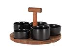 JENS Living Bits & Bites Bo Tapasset Groot - Zwart, Huis en Inrichting, Keuken | Servies, Verzenden, Nieuw