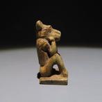 Oud-Egyptisch Speksteen Amulet. Laatste Periode, 664 - 332, Verzamelen