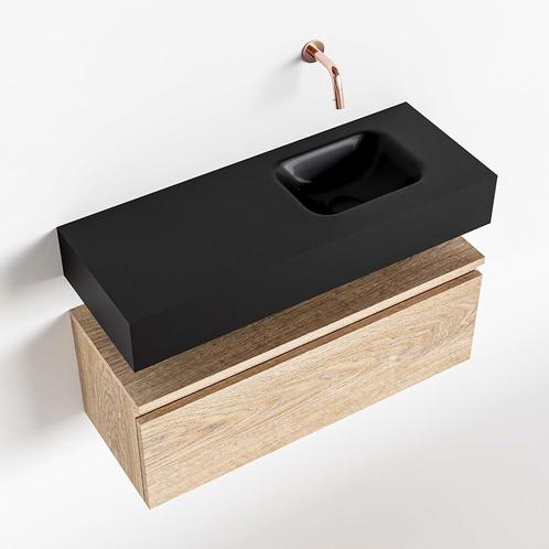 MONDIAZ ANDOR 80cm toiletmeubel washed oak. LEX 80cm, Doe-het-zelf en Verbouw, Sanitair, Bad, Nieuw, Ophalen of Verzenden