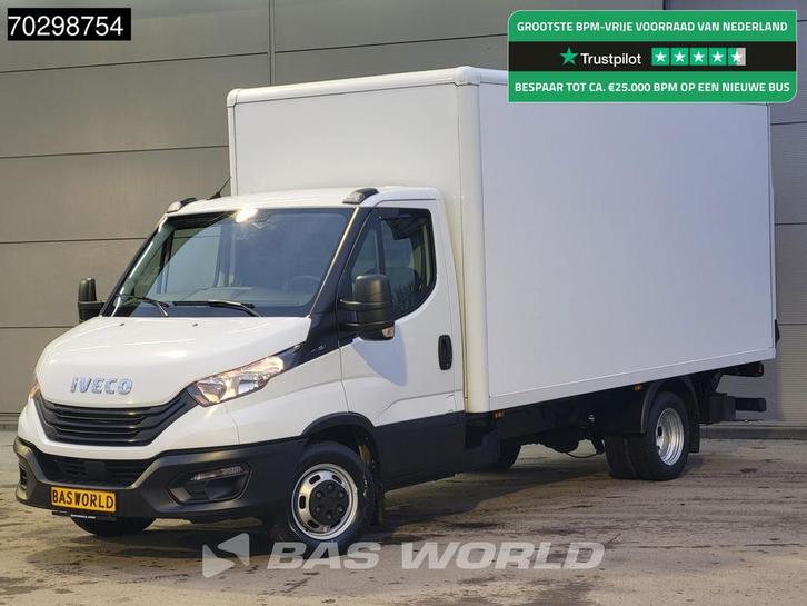Iveco Daily 35C16 Laadklep Dubbellucht Bakwagen 160PK Airco, Auto's, Bestelauto's, Lease, Handgeschakeld, Financial lease, Wit