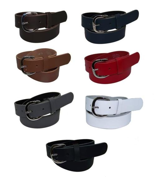 Soepele leren dames riemen 3 cm. breed met ronde gesp, Kleding | Heren, Riemen en Ceinturen, Nieuw, Verzenden