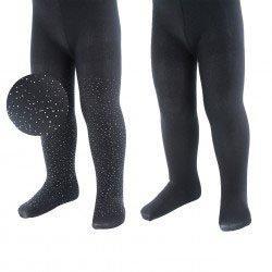 Babypantys - 2-pack - Zwart met zilveren glitterstipjes en, Kinderen en Baby's, Babykleding | Schoentjes en Sokjes, Meisje, Nieuw