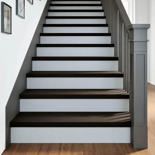 vidaXL Traptreden 12 st 100x25x2 cm massief eikenhout, Doe-het-zelf en Verbouw, Ladders en Trappen, Nieuw, Verzenden