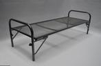 Eenpersoons Divan Bed met Spiraalbodem - 90x200 -Zilver, Verzenden, Nieuw, Hout, Modern
