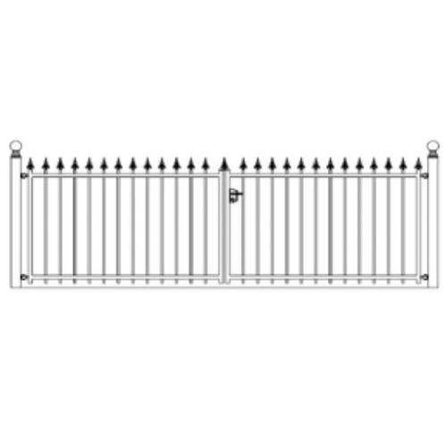 Hekwerk Pro Dubbele sierpoort Verona h150 x b211cm recht, Tuin en Terras, Schuttingen, Nieuw, Ophalen of Verzenden