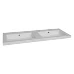 Wastafel Sanilux Trend 120x47x5 cm Keramiek 0 Kraangaten, Doe-het-zelf en Verbouw, Sanitair, Ophalen of Verzenden, Nieuw, Overige typen