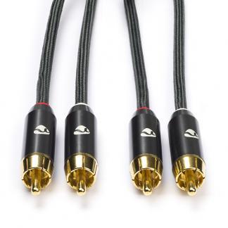 Tulp kabel | Nedis | 1 meter (Stereo, 100% koper, Verguld), Audio, Tv en Foto, Audiokabels en Televisiekabels, Nieuw, Verzenden