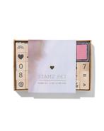 HEMA Houten stempelset met cijfers van €3.59 voor €2.5 sale, Verzenden, Nieuw