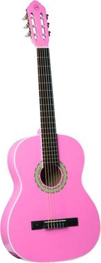 Klassieke gitaar 4/4 Eko Studio Series CS-10 Roze met tas, Nieuw, Verzenden