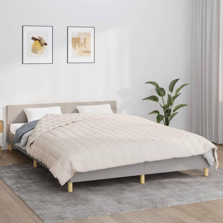 vidaXL Verzwaringsdeken 220x240 cm 11 kg stof, Huis en Inrichting, Slaapkamer | Beddengoed, Nieuw, Verzenden