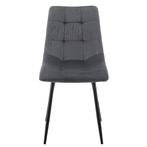 Stalen Eetkamerstoelen Blanca - Set van 2 - Donkergrijs - Fl, Huis en Inrichting, Verzenden, Nieuw