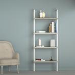 Wandrek ladder boekenkast Stoer - industrieel metaal hout -, Huis en Inrichting, Kasten | Boekenkasten, Verzenden, Nieuw