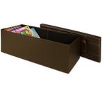 Monzana Zitbank - 114cm - met - opslagruimte - in - Bruin, Verzenden, Nieuw
