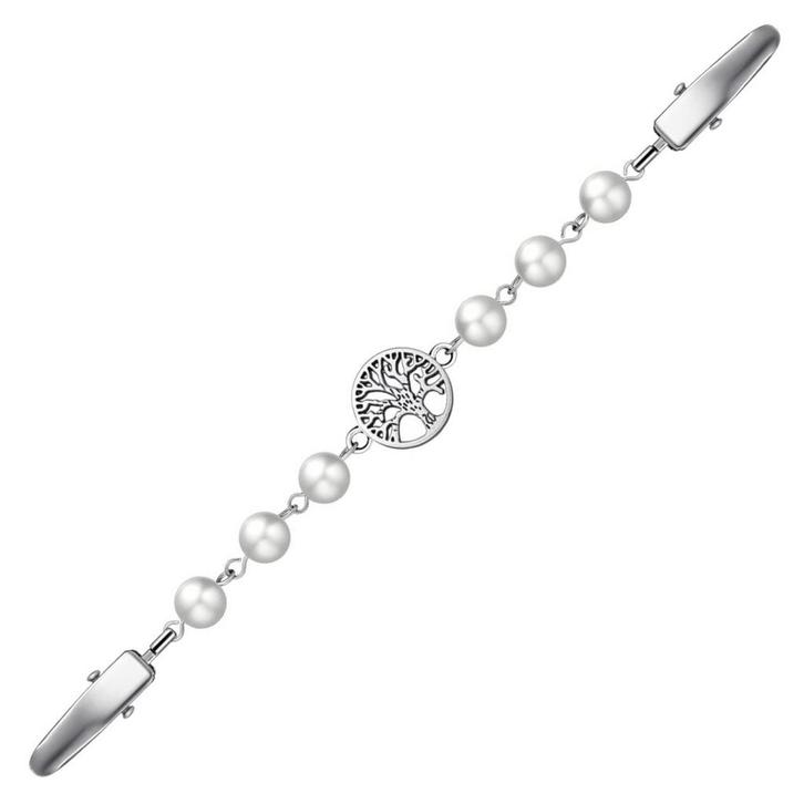 Fako Bijoux - Vestsluiting - Vestclip - Parels - Levensboom, Sieraden, Tassen en Uiterlijk, Broches, Verzenden
