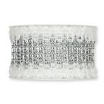 Juteband met sneeuwrand zilver +/- 5 cm. rol 10 m 5cm., Ophalen of Verzenden, Nieuw