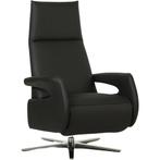 Leren relaxfauteuil Note - Toledo Nero (zwart) - Small, Huis en Inrichting, Fauteuils, Nieuw, Ophalen of Verzenden, 50 tot 75 cm