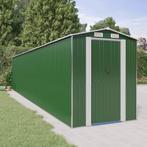 vidaXL Tuinschuur 192x938x223 cm gegalvaniseerd staal groen, Verzenden, Nieuw