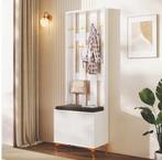 Wandkapstok met Kast en Bankje – Luxe Halmeubel in Wit, Huis en Inrichting, Kasten | Overige, Verzenden, Nieuw