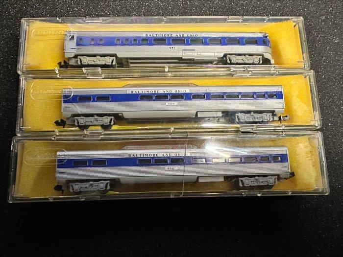 Minitrix N - 51 3054 00 - Modeltrein personenwagonset (3) -, Hobby en Vrije tijd, Modeltreinen | N-Spoor