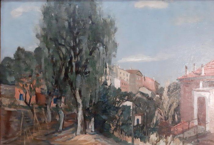 Carlo Prada (1884-1960) - Paesaggio Primaverile, Antiek en Kunst, Kunst | Schilderijen | Klassiek