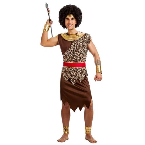 Kostuum Jungle krijger, Kleding | Heren, Carnavalskleding en Feestkleding, Nieuw, Verzenden
