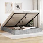 vidaXL Ottoman Bedframe Beton 203 x 180 x 25 cm, Verzenden, Nieuw, Grijs, Hout