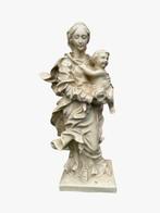 Beeld - Madonna met Kind - 53 cm - Antiek - Gips - 1940-1950, Antiek en Kunst