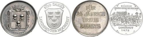 Ar-medaille um 1900 Bayern-landshut, Stadt, Postzegels en Munten, Penningen en Medailles, Verzenden