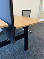Refurbished Duo Bureau Voorzien Van Nieuwe Bladen, Huis en Inrichting, Bureaus, Verzenden, In hoogte verstelbaar, Zo goed als nieuw
