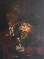 Jacob Jordaens (1593-1678), Seguace di - Giovani fumatori di, Antiek en Kunst